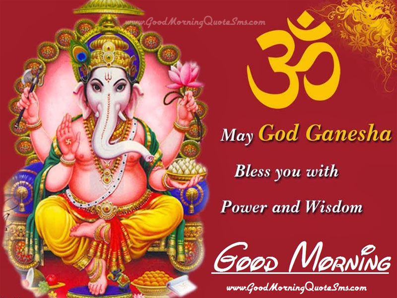 God Ganesha Good Morning Wishes Lord Ganesh Blessing Pictures Message